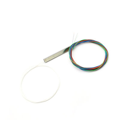 Divisor de aço do PLC da fibra ótica da perda de inserção da perda do tubo