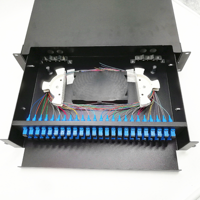 48 painel de remendo ótico da caixa terminal da fibra ótica dos núcleos SC/UPC