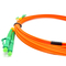 LC/cabo de remendo frente e verso 2.0mm da fibra ótica do modo PVC LSZH G657A do APC LC/APC multi 3.0mm