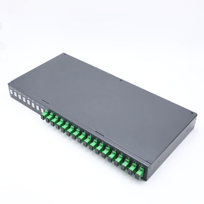 1X16 tipo divisor da montagem em rack do Sc Apc do Plc da fibra ótica