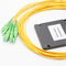conector do SC APC da tala/Pigtailed do divisor da fibra ótica das gavetas do ABS 1x8 em forma de caixa